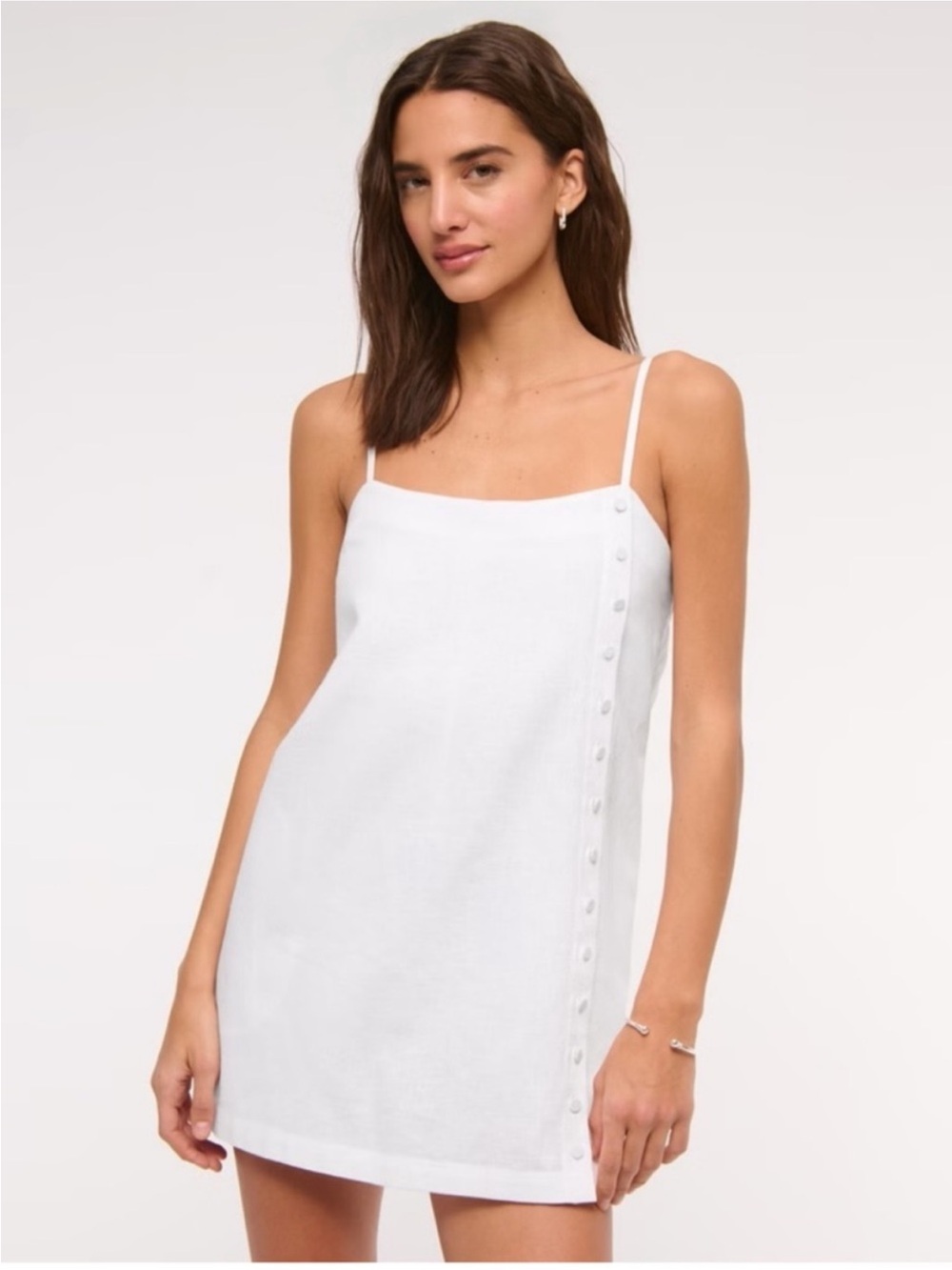 Abercrombie & Fitch Linen Blend Mini Dress